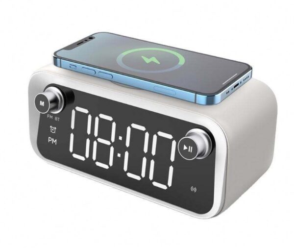 New Bluetooth Alarm Clock With Wireless Charging