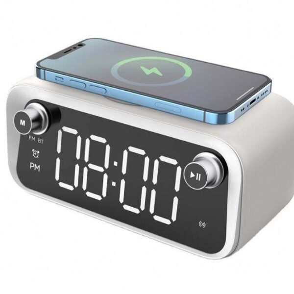 New Bluetooth Alarm Clock With Wireless Charging